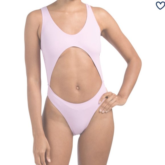 $79 Made In Usa Cut Out One-piece Swimsuit - Picture 1 of 2